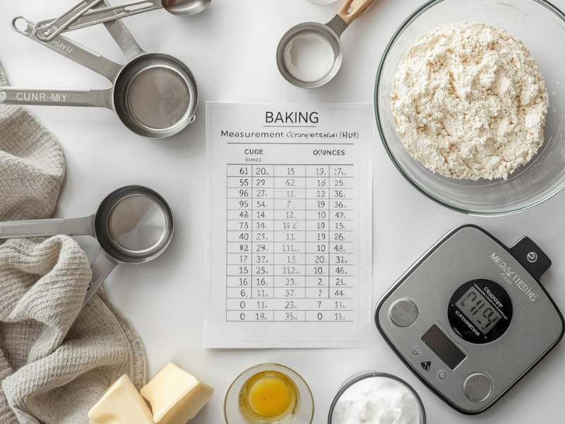 Baking measurement conversion chart