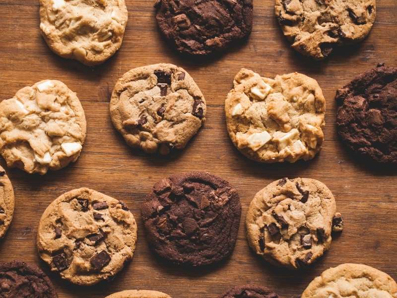 Baked cookies on a table