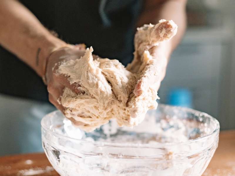 Sticky dough