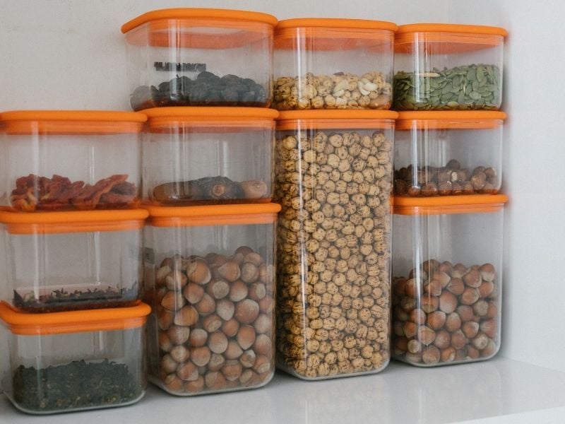 Sealed Containers for Nuts and Seeds
