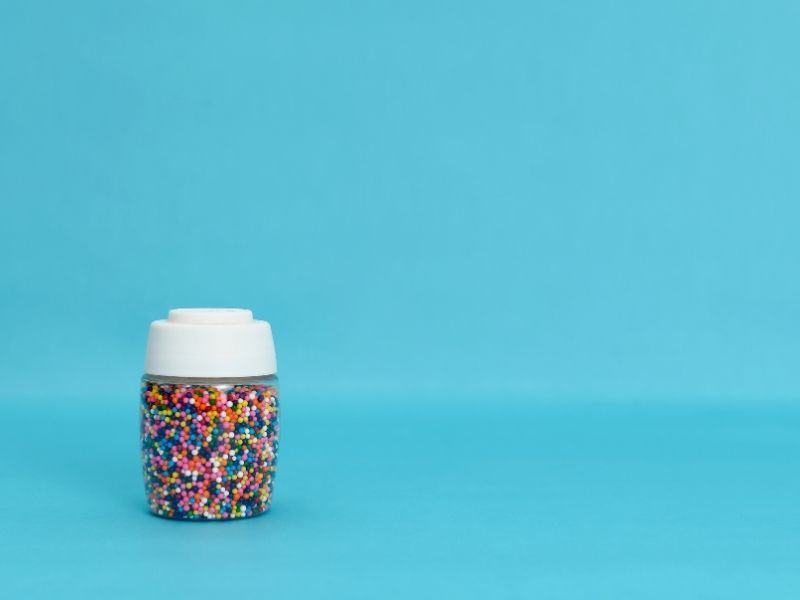 Small Containers for Sprinkles and Decorations