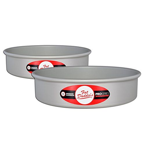Fat Daddio's Anodized Aluminum 3-Tiered Round Cake Pan Set