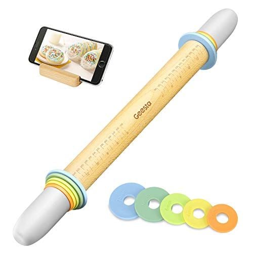 Geesta Adjustable Wood Rolling Pin