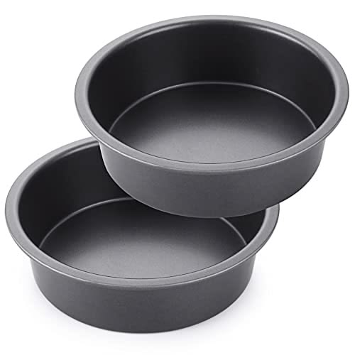 HIWARE 8-Inch Round Cake Pan Set