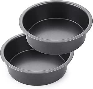 HONGBAKE 8-Inch Round Cake Pan Set