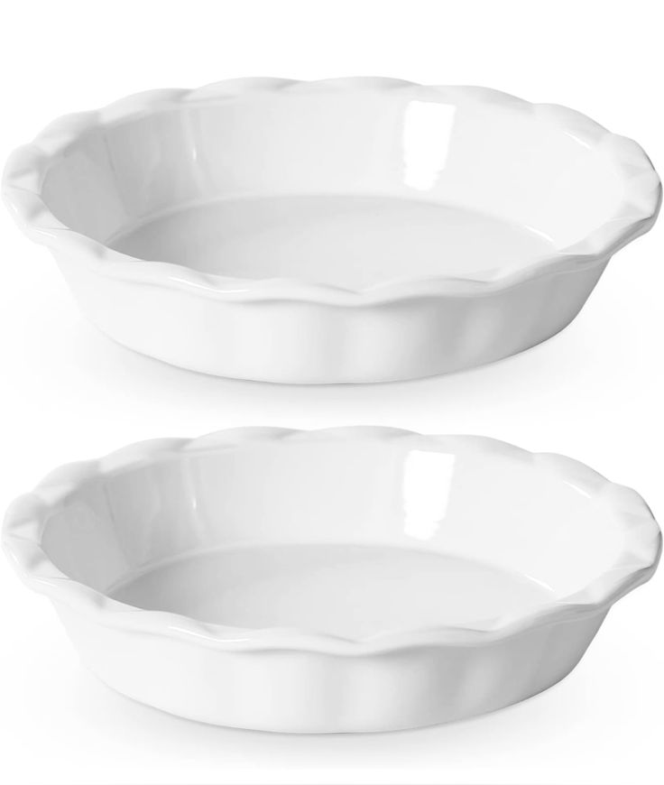 Libbey Bakerโs Premium 2-Piece Glass Pie Plate Set