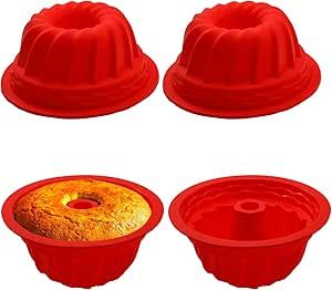 Vinino 8-Inch Silicone Round Cake Pans