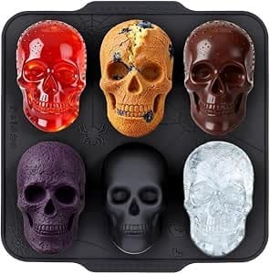 Sakolla Large Skull Cake Pan Silicone Mold