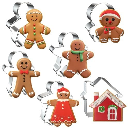 KRY 8-Piece Large Christmas Cookie Cutters Set