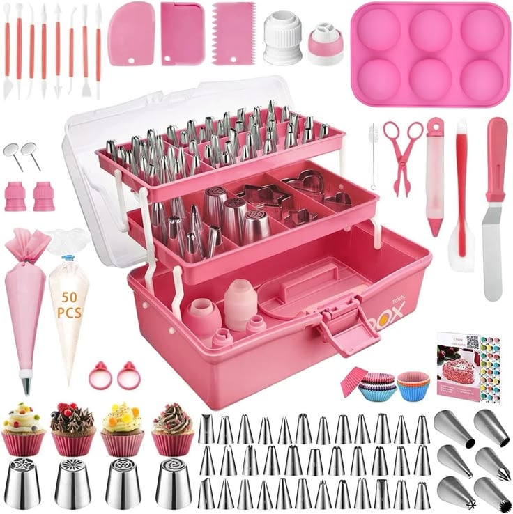 Kasmoire 188pcs Cookie Decorating Kit