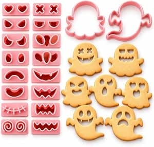 JULBEAR 36Pcs Halloween Cookie Stencils