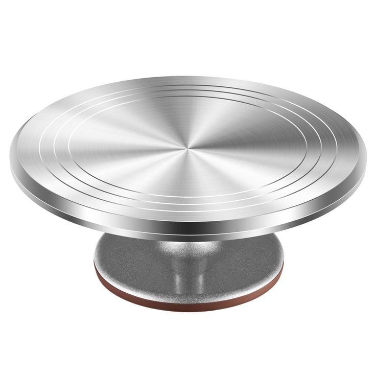 Kootek 12" Aluminum Cake Turntable Set