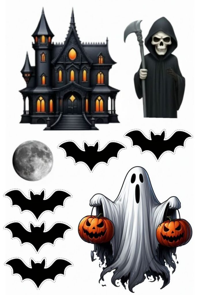 LaVenty Halloween Pumpkin Cake Toppers