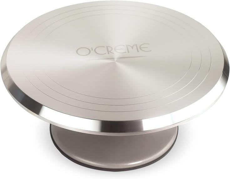 O'Creme Cake Turntable Stand, 12 Inch