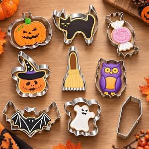 QtoiKce Halloween Cookie Cutters Set