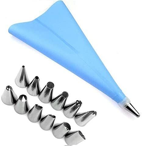 Reusable Piping Bags and Tips Set, 21-Piece Cake and Cupcake Decorating Kit