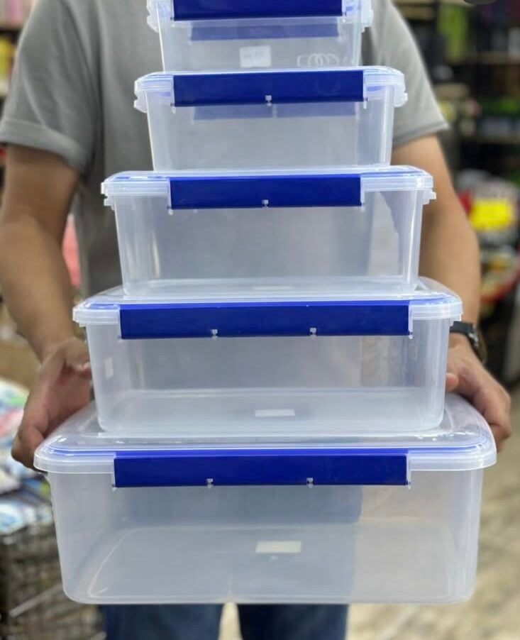 Vtopmart 4 Pack 6 Qt Plastic Storage Bins With Lids
