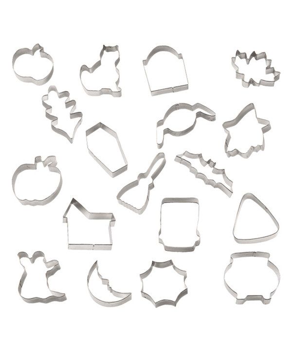 YLOLUL 24 Shapes Halloween Cookie Cutters